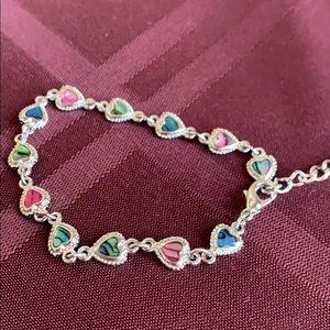 Colorful heart bracelet